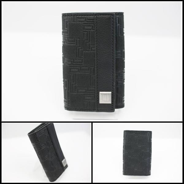 新品同様 dunhill ダンヒル 6連キーケース ☆ ブラック ディーエイト OG5020A シルバー金具 メンズ キーホルダー ▼7J8C dunhill（ダンヒル） イコー質店 ☆未使用・保管品 ディーエイト 6連
