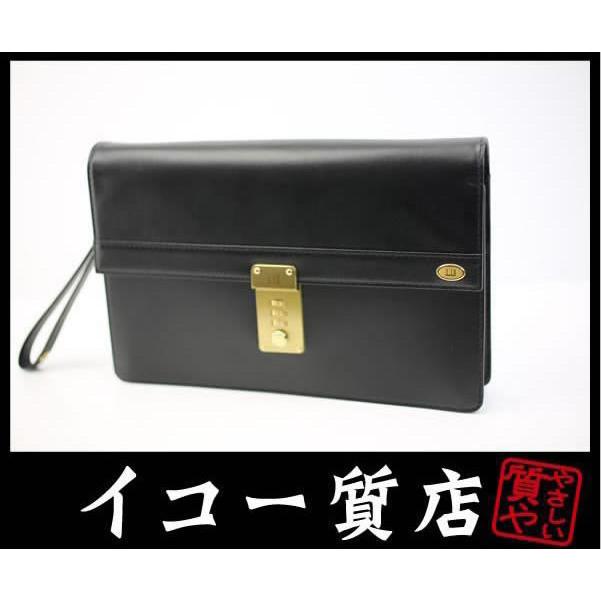 イコー質店　ダンヒル　★人気デザイン　オックスフォード　セカンドバッグ　LD9290A　カーフレザー　ブラック　美品　RY7245 | dunhill