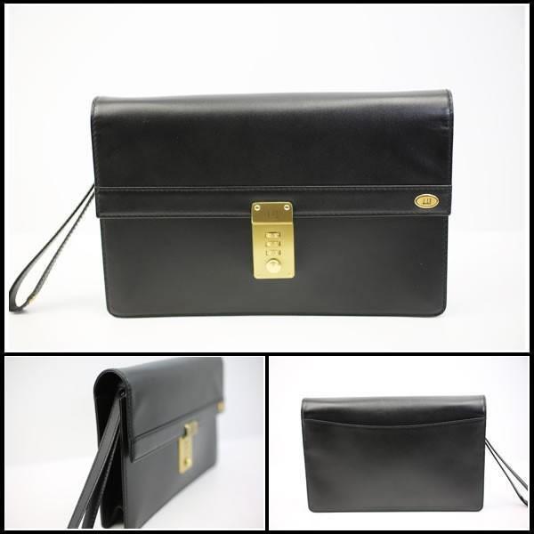 イコー質店　ダンヒル　★人気デザイン　オックスフォード　セカンドバッグ　LD9290A　カーフレザー　ブラック　美品　RY7245 | dunhill | 01