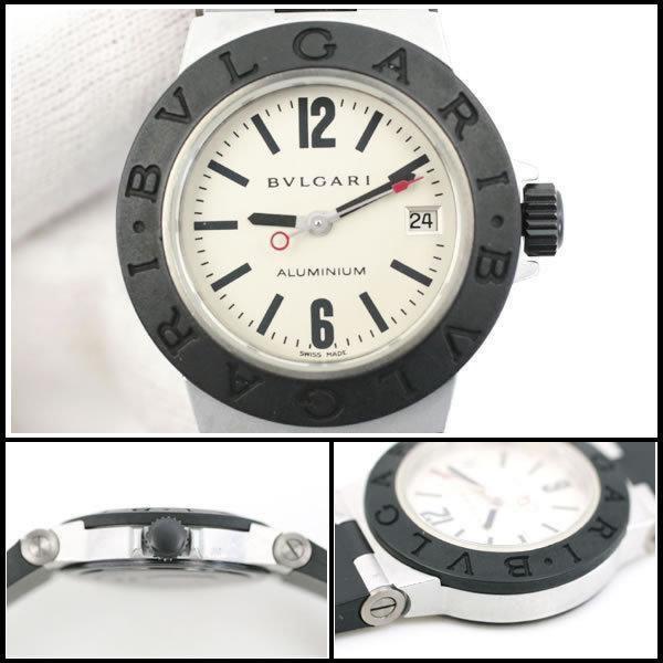 イコー質店　ブルガリ　★希少ラバーベルト美品　ディアゴノ　アルミニウム　AL29TA　レディース　クオーツ　RY7254 | BVLGARI | 04