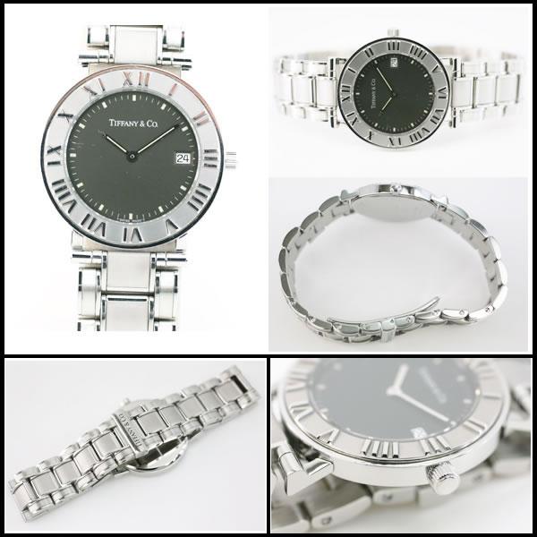 イコー質店　ティファニー　★希少モデル　美品　アトラス　ラウンド　デイト　メンズ　クオーツ　グレーダイヤル　RY7325 | TIFFANY&Co. | 01
