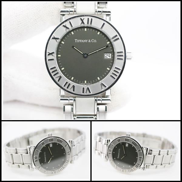 イコー質店　ティファニー　★希少モデル　美品　アトラス　ラウンド　デイト　メンズ　クオーツ　グレーダイヤル　RY7325 | TIFFANY&Co. | 04