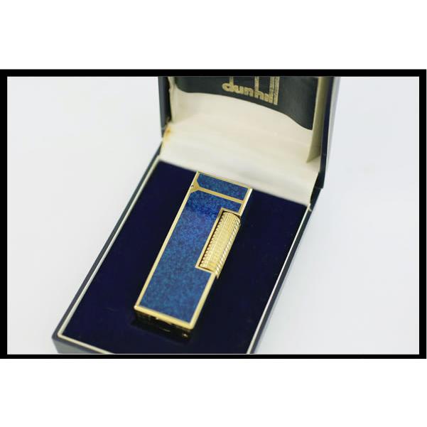 イコー質店 ダンヒル ★希少 着火良好 ローラガスライター RL2202 ブルーラッカー/ゴールド 美品 RY7371の画像