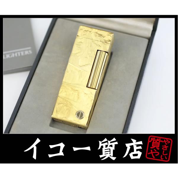 イコー質店　ダンヒル　★希少　着火良好　ローラガスライター　RL1436　モザイク柄　ゴールド　美品　RY7431 | dunhill