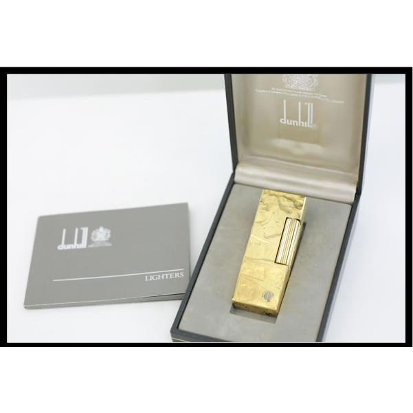 イコー質店　ダンヒル　★希少　着火良好　ローラガスライター　RL1436　モザイク柄　ゴールド　美品　RY7431 | dunhill | 01