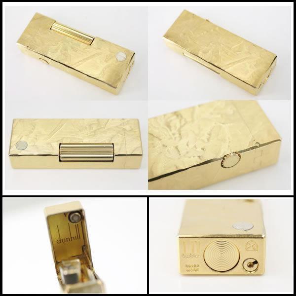 イコー質店　ダンヒル　★希少　着火良好　ローラガスライター　RL1436　モザイク柄　ゴールド　美品　RY7431 | dunhill | 03