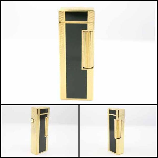 イコー質店 ダンヒル ★希少 オーバーホール・フルメンテ済 ローラガスライター RL5201 ブラックラッカー×ゴールド RY7435の画像
