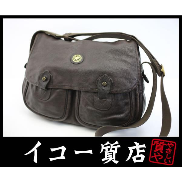 イコー質店　ハンティングワールド　★希少　ウォッシュドコレクション　キャリオールバッグ　ダークブラウン　バッファローレザー　RY7457 | Hunting World
