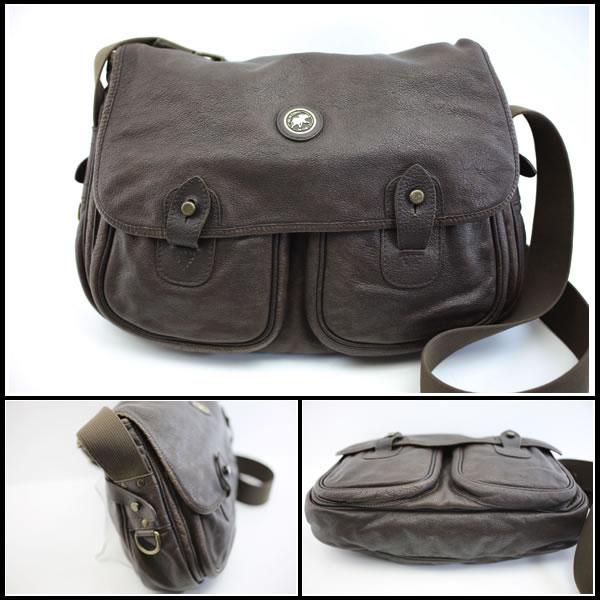 イコー質店　ハンティングワールド　★希少　ウォッシュドコレクション　キャリオールバッグ　ダークブラウン　バッファローレザー　RY7457 | Hunting World | 01