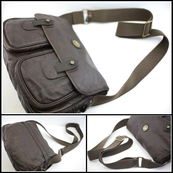 イコー質店　ハンティングワールド　★希少　ウォッシュドコレクション　キャリオールバッグ　ダークブラウン　バッファローレザー　RY7457 | Hunting World | 04