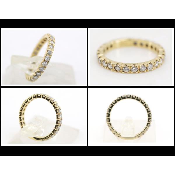 イコー質店　K18　★人気デザイン　ダイヤ合計0.74ct　エタニティリング　サイズ10号　新品仕上げ済み　美品　RY7498 |  | 02