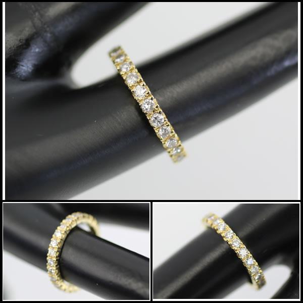 イコー質店　K18　★人気デザイン　ダイヤ合計0.74ct　エタニティリング　サイズ10号　新品仕上げ済み　美品　RY7498 |  | 04