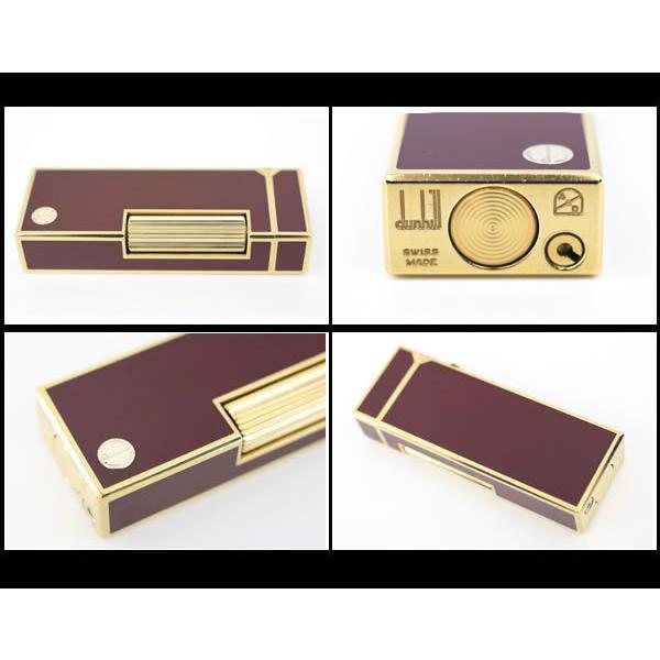 イコー質店　ダンヒル　★希少　着火良好　ローラガスライター　RL2403　ボルドーラッカー×ゴールド　美品　RY7504 | dunhill | 02