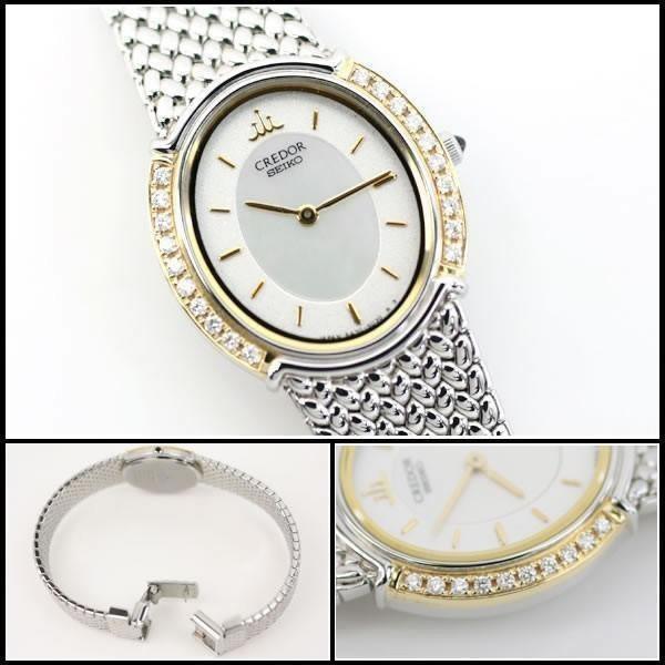 SEIKO CREDOR セイコークレドール　ダイヤ　クオーツレディース CREDOR イコー質店 セイコー クレドール ☆希少 美品 シグノ GSWE984