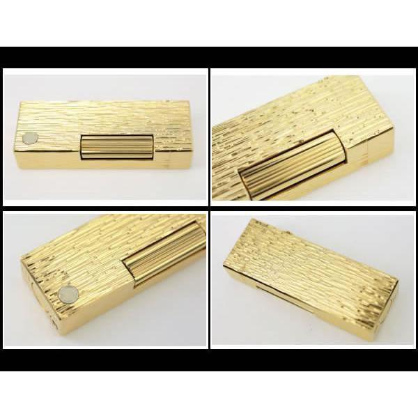 イコー質店 ダンヒル ★希少 美品 着火良好 ローラガスライター RL1454 ゴールド 総柄デザイン RY7538の画像