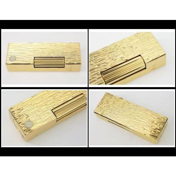 イコー質店 ダンヒル ★希少 美品 着火良好 ローラガスライター RL1454 ゴールド 総柄デザイン RY7556の画像