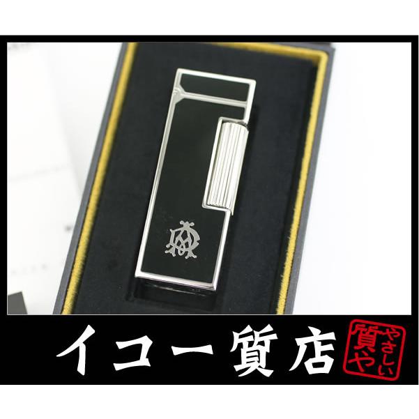 イコー質店　ダンヒル　★極希少モデル　メーカーOH・フルメンテ済み　ローラガスライター　RLR2302　ブラックラッカー　ADロゴ　RY7558 | dunhill