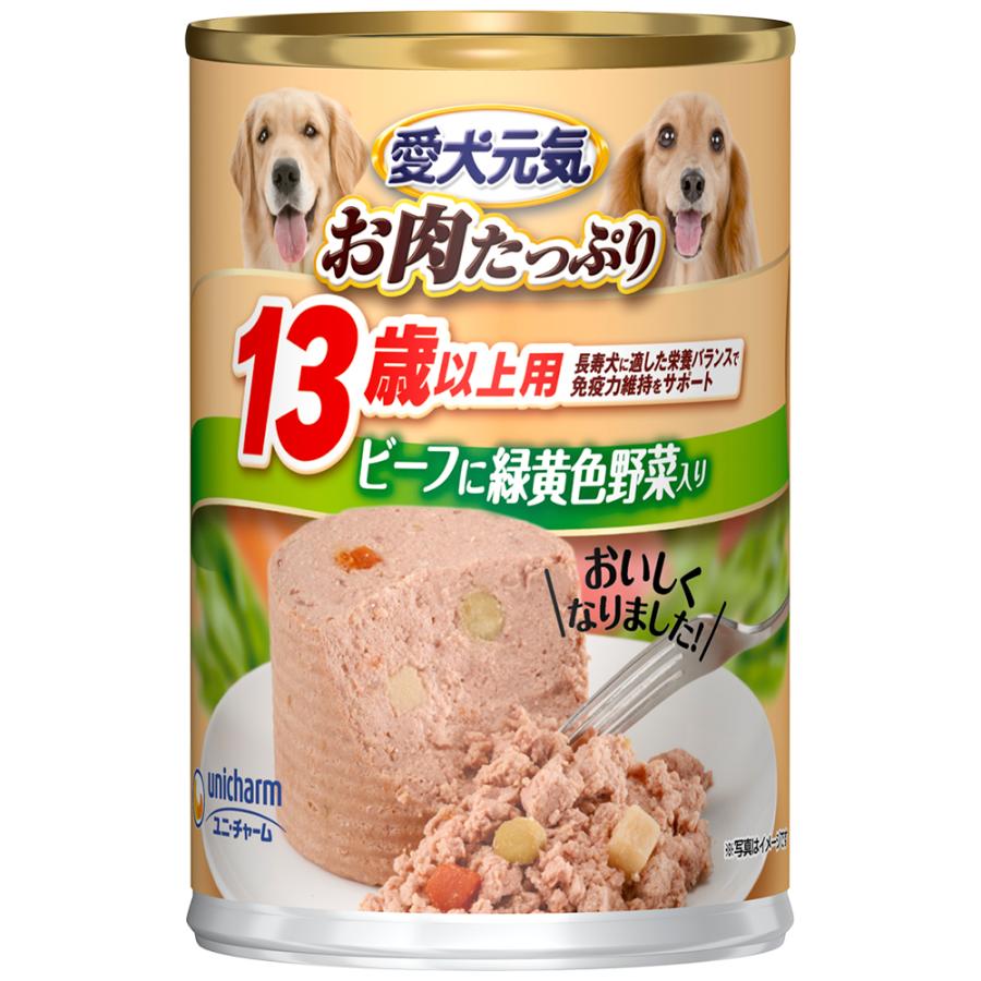 ユニ・チャームペット ユニ・チャーム 愛犬元気 缶 13歳からの愛犬用