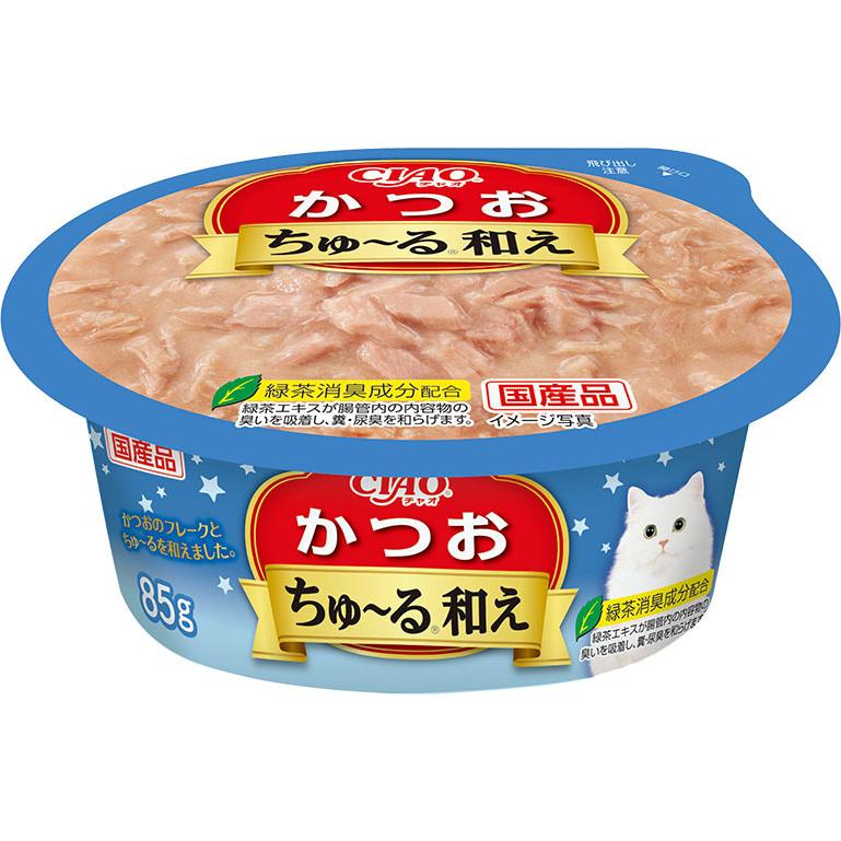 いなば チャオ ちゅ〜る和えカップ かつお 85g NC-92 1ケース48個セット