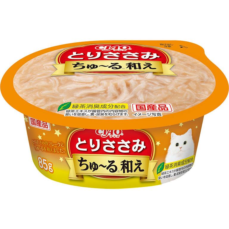 いなば チャオ ちゅ〜る和えカップ とりささみ 85g NC-93 1ケース48個セット