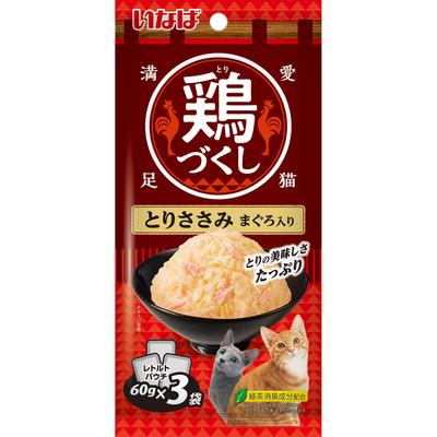 いなばペットフード いなば 鶏づくしパウチ とりささみ まぐろ入り 60g