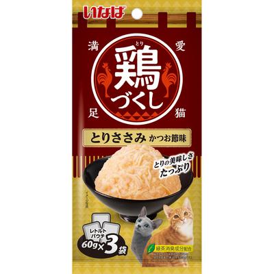 いなばペットフード いなば 鶏づくしパウチ とりささみ かつお節味 60g