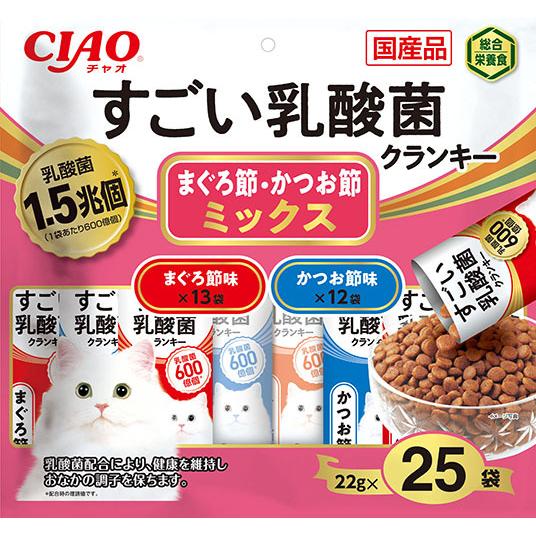 いなばペットフード いなば チャオ すごい乳酸菌クランキー 25袋入り
