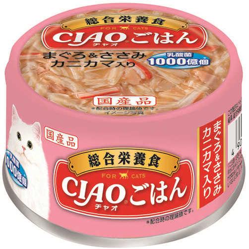 CIAOごはん まぐろ＆ささみ カニカマ入り　192缶セット いなばペットフード いなば チャオ ごはん缶 総合栄養食 まぐろ