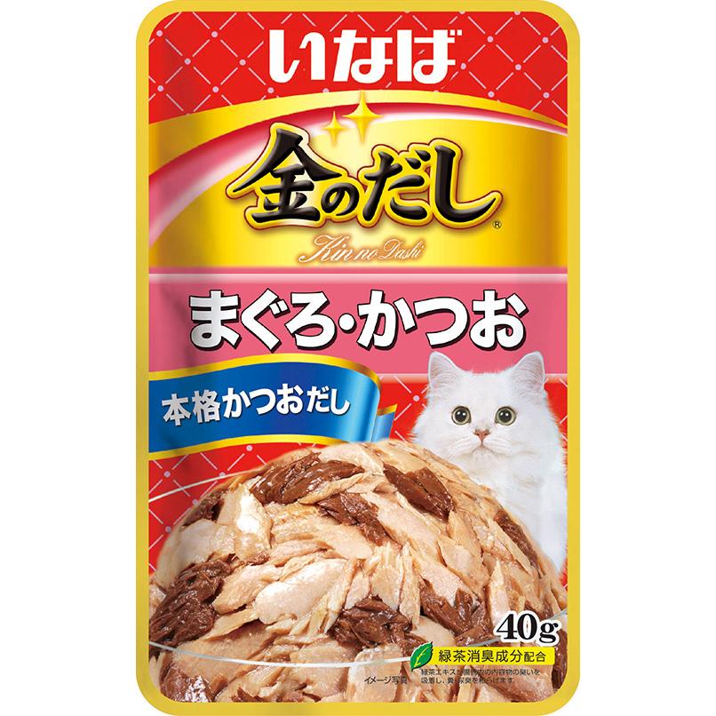いなばペットフード いなば 金のだしパウチ まぐろ・かつお 40g いなばペットフード いなば 金のだしパウチ まぐろ・かつお 40g