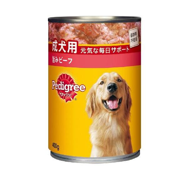 マースジャパン ペディグリー 成犬用 元気な毎日サポート 旨みビーフ 400g P1 1ケース24個セット｜ikoapetfood