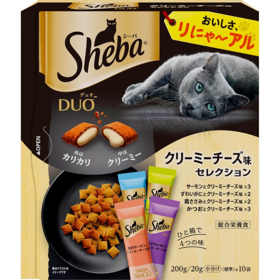 マースジャパン シーバ デュオ クリーミーチーズ味セレクション 200g SD22 1ケース12個セット｜ikoapetfood