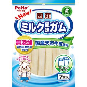 ペティオ NEW 国産 ミルク風味ガム ロール 7本入 1ケース30個セット