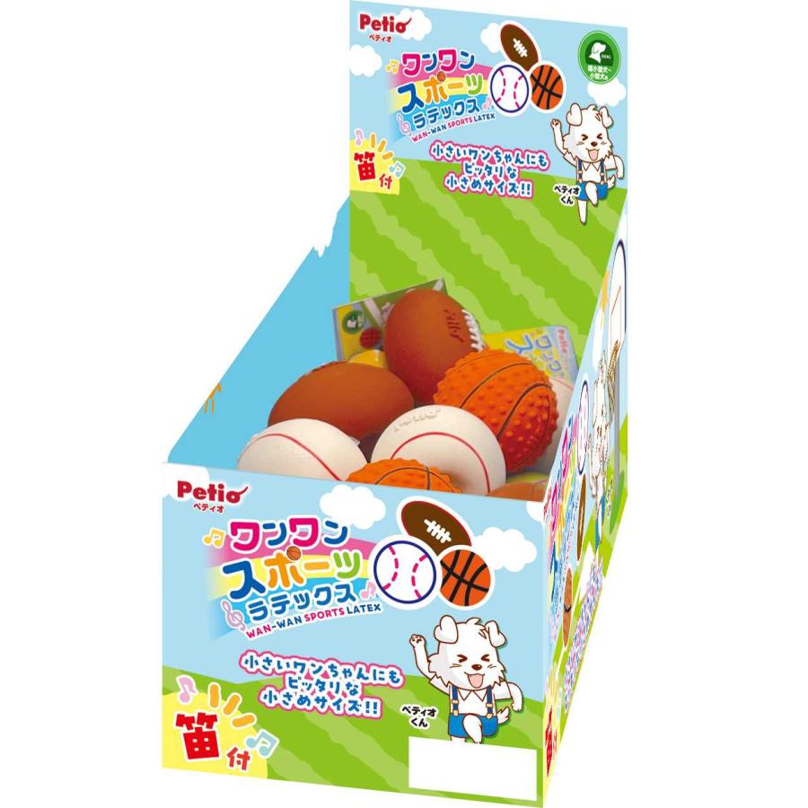 Petio（ペティオ） 犬用おもちゃ ワンワン スポーツ ラテックス×18個