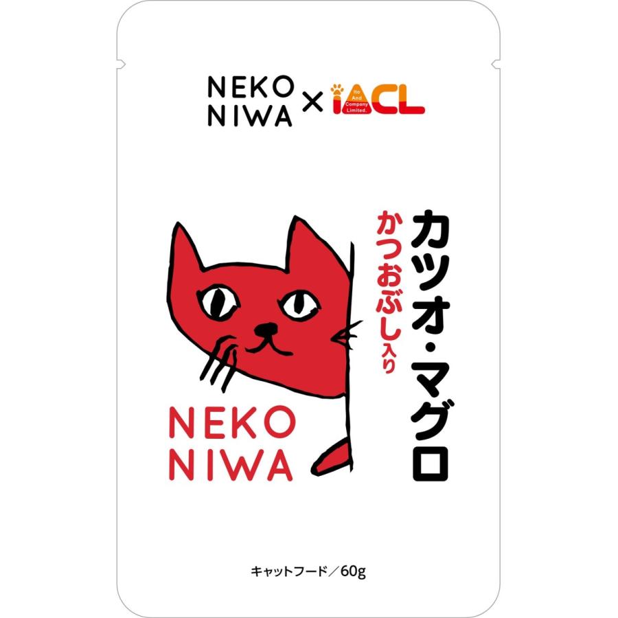 イトウアンドカンパニー NEKONIWA（猫庭） カツオ マグロ かつおぶし入り 60g 1ケース112個セット