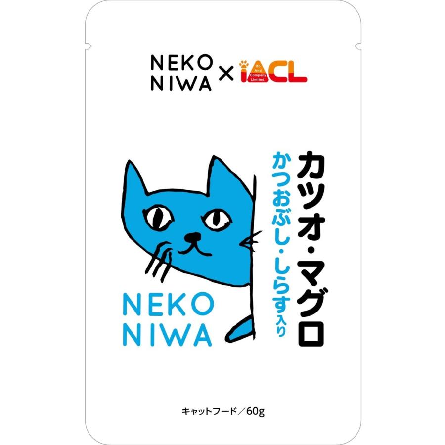 イトウアンドカンパニー NEKONIWA（猫庭） カツオ マグロ かつおぶし・しらす入り 60g 1ケース112個セット