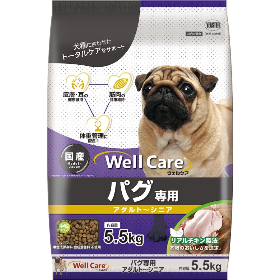 イースター ウェルケア パグ専用 アダルト〜シニア 5.5kg : イコア