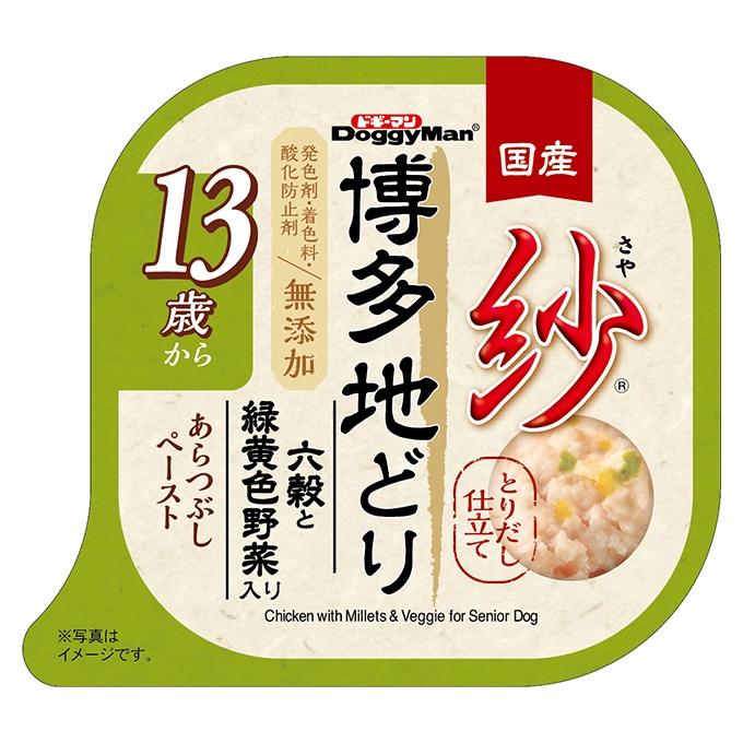 ドギーマン 紗 博多地どり 13歳から 六穀と緑黄色野菜入り 100g 1