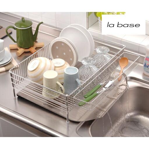 水切りかご NEW 水切りかご大 縦置きタイプ3点セット ラバーゼ