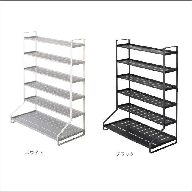ミニカー\u0026レールトイラック タワー 山崎実業 ホワイト×ブラック セット ミニカーラック コレクションケース_11