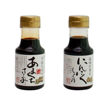 交換無料 橋本醤油ハシモト 150ml醤油2種セット あまくち刺身 にんにく各12本 き 楽天ランキング1位 Atempletonphoto Com