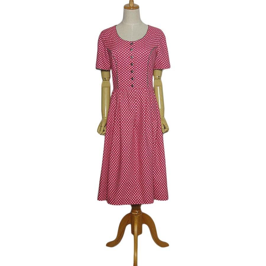 SALZBURGER DIRNDL 花柄 半袖 ディアンドル チロル ワンピース ドレス 