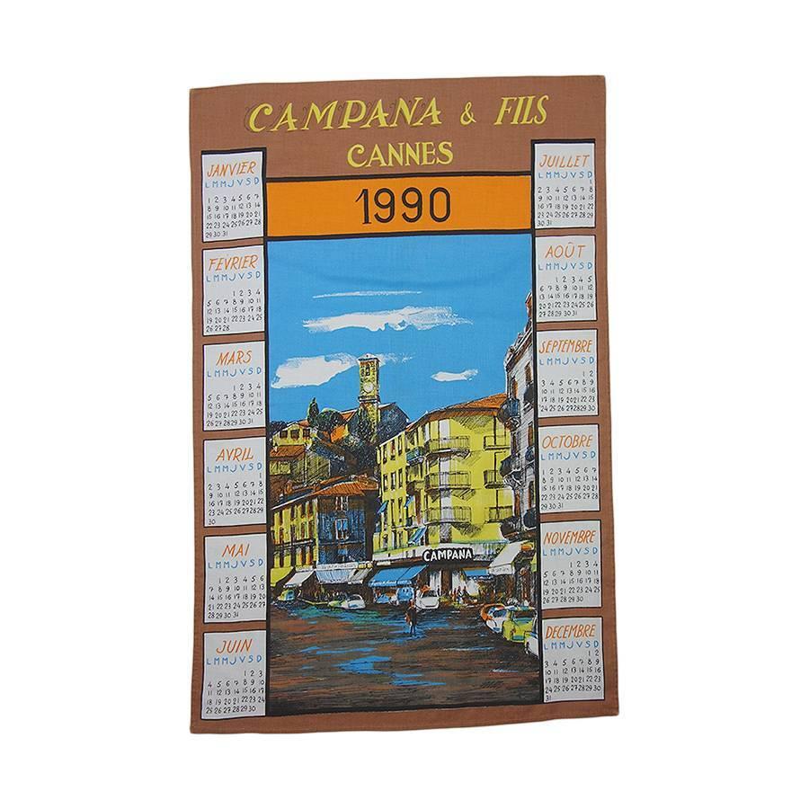 1990年 街並み レトロ カレンダー タペストリー ファブリック 雑貨 布 生地 ヨーロッパ雑貨 Yfabric 3165 異国屋 通販 Yahoo ショッピング