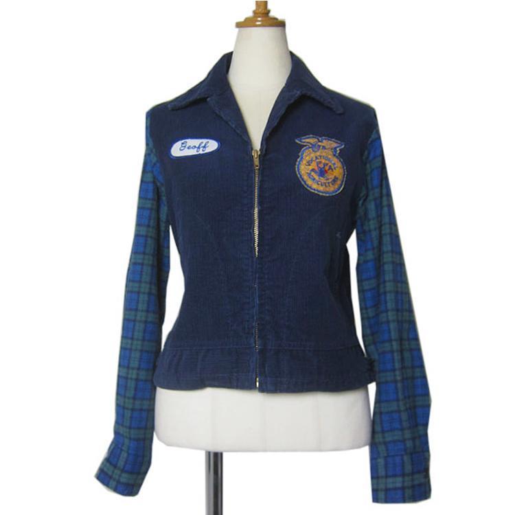 Ffa コーデュロイ ヴィンテージ ワークジャケット リメイク メンズ Sサイズ位 ニューメキシコ州ワッペン 刺繍 ショート丈 フロントジッパー ジャケット Yffa 11 異国屋 通販 Yahoo ショッピング