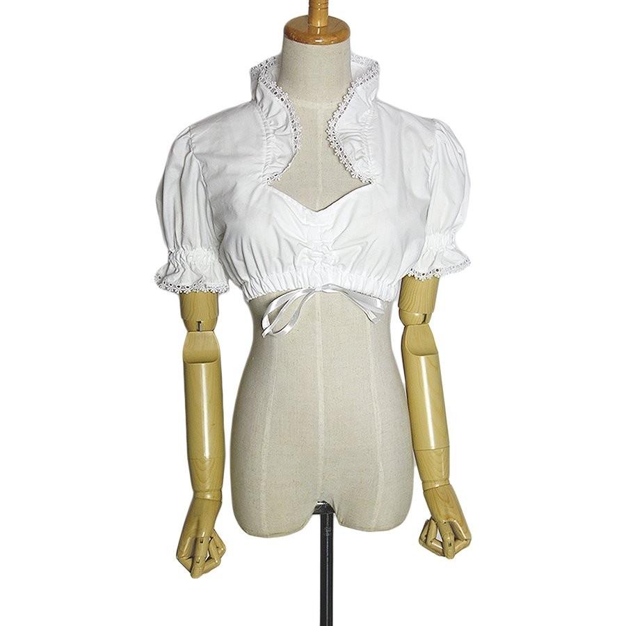 新品 白 チロル インナー ブラウス ヨーロッパ民族衣装 ディアンドルインナー Ylrss 6001 異国屋 通販 Yahoo ショッピング