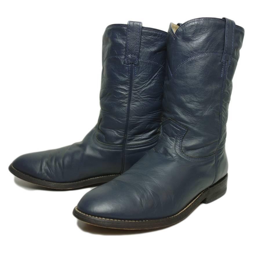 Cowtown 本革 ウエスタン ローパーブーツ メンズ 約27 0cm 幅広 ペコスブーツ レザーブーツ Ypb 326 異国屋 通販 Yahoo ショッピング