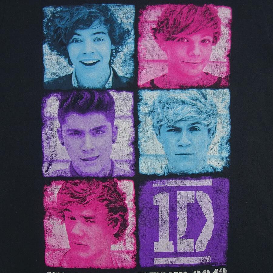 One Direction ワン ダイレクション ミュージシャン ツアー Tシャツ 半袖 黒 古着 アイドル ボーイズバンド Yrockt 3311 異国屋 通販 Yahoo ショッピング