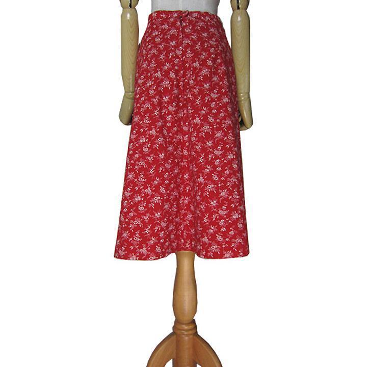 小花柄 コットンスカート チロルスカート 約70.5cm ヨーロッパ 民族衣装 古着｜ikokuya｜02