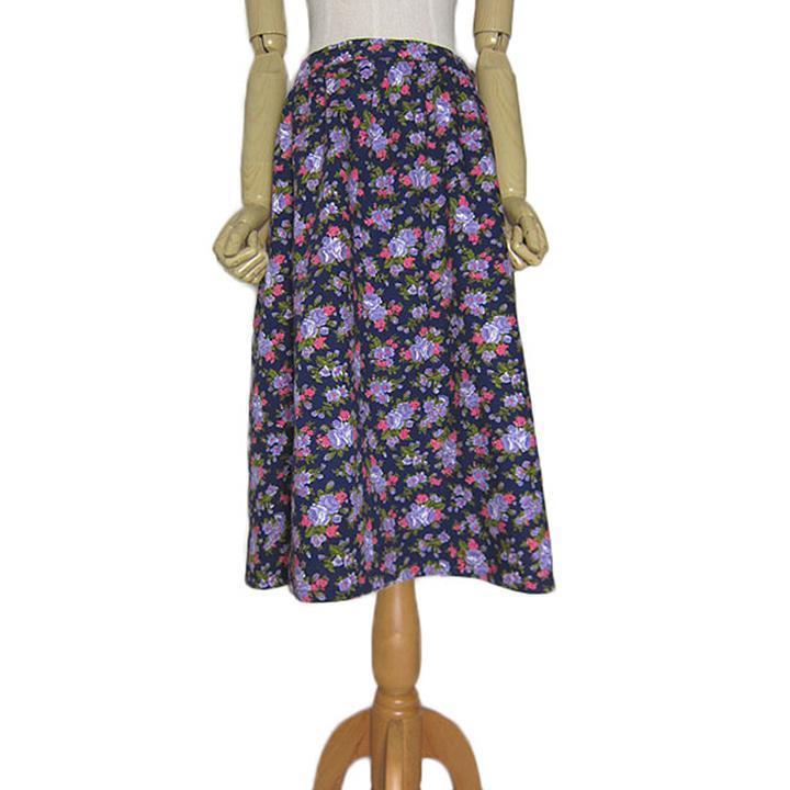 ヨーロッパ 花柄スカート コットンスカート W77 0cm 古着 Yskirts 39 異国屋 通販 Yahoo ショッピング