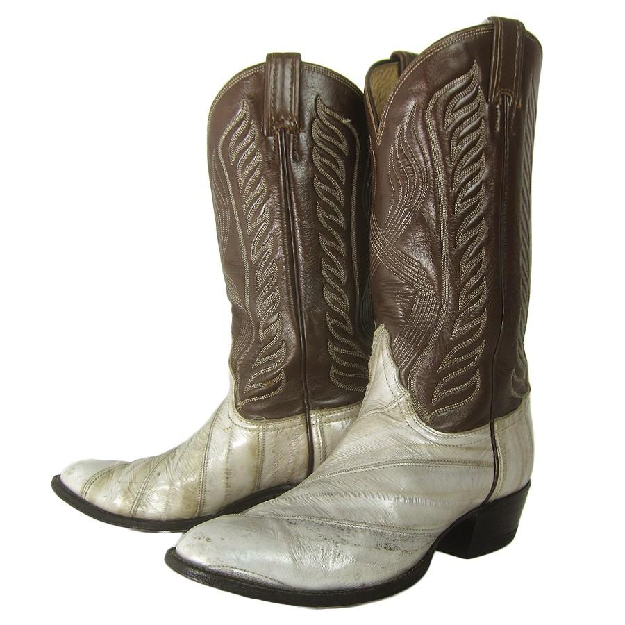 Usa トニーラマ Tony Lama イールスキン ウエスタンブーツ レザー 本革 メンズ 約26 5cm ビンテージ 古着 Ywb 4 異国屋 通販 Yahoo ショッピング