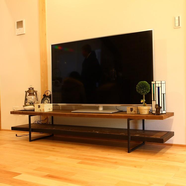 テレビボード180古材アイアン 設置配送無料 ikpイカピー :85874267:古